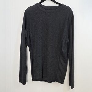 Polarmax Grey Crew Neck Long Sleeves Ski Winter Men's Base Layer T-Shirt Size L